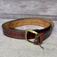 Gucci retro bőr öv 90 cm