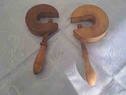 2 db régi fa satu vagy pillanatszorító