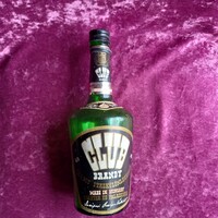 Retro CLUB Brandy 0,7 l-es régi üvegpalack