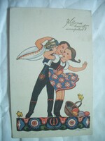 Magyar húsvéti képeslap levelezőlap 1942