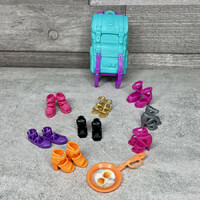 Barbie baba kiegészítők túra hátizsákkal