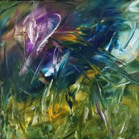 Baján Ildikó festmény 50 x 50 cm.