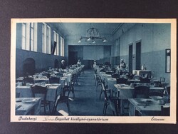 Régi képeslap - Budakeszi, Erzsébet királyné Szanatórium Étterem
