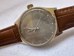 Ruhla GDR férfi óra kézi húzós 34x35 mm tokmérete működik
