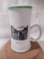Hollóházi porcelán korsó (Sopron)