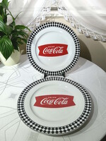 Coca - cola 2 darab tál, 60-as évek dizájn.