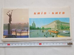 Képeslap 16-dbos Kiev vintage orosz - ukrán nyelvű feliratok