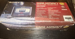 SONX WM-GX652 rádiós walkman, dobozában, minden tartozékával