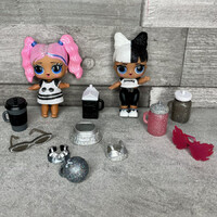 LOL Junior baba szett kiegészítőkkel fekete-fehér-pink