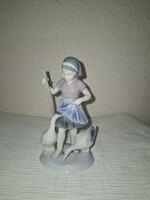 Gyönyörű, Metzler & Orloff  libapásztor lány  eladó szép festéssel, állapotban  15  cm