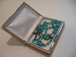 Fatimai rózsafüzér Biblia forma dobozban