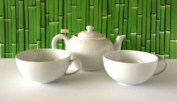 JAPÁN 2 SZEMÉLYES FEHÉR TEÁS KÉSZLET (ÚJ)