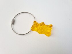 Sárga gumimaci, Haribo kulcstartó, függő