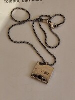 Izraeli kézműves ezüst nyaklánc és medál gránáttal