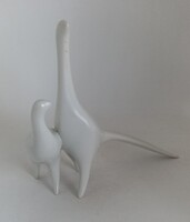 Drasche porcelán Art deco ritka madarak!
