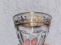 Antik Moser poharak ritkaság ! 1 db vagy pàrban .Adela Melikoff hercegnő terv Art Deco