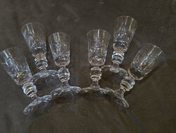 Csiszolt kristály pohár készlet eladó