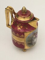 Cseh Altwien Angelika Kauffmann jelenetes porcelán kanna hibátlan állapotban