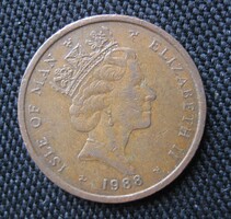 Isle of Man 2 pence 1988 (XE8)