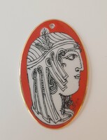 Hollóházi Szász Endre porcelán medál, Szász Stúdió