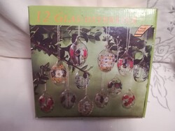 Kézzel festett üveg tojásdíszek