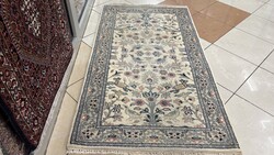 4313 MESESZÉP Iráni Tabríz  kézi gyapjú perzsa szőnyeg 90X160CM