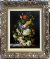 Eladó egy Bámulatos Siska Gyula festmény "Fehér Ragyogás" Extra kerettel