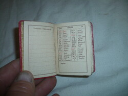 Régi 1958 ból kis pici naptár könyv 7cm