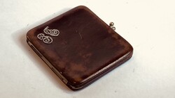 Leather Wallet with Silver Monogram, Custom Collector's Item