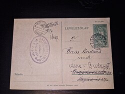 1932, Freiszberger Károly, Mezőkomárom, Őrangyalhoz gyógyszertár, levelezőlap