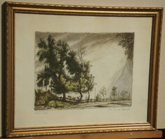 (N)  F. Antal Elemér (1896-1991) : Falu végén