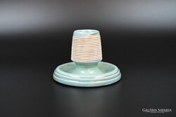 ANTIK ZSOLNAY PORCELÁN GYUFATARTÓ, GYÚJTÓ