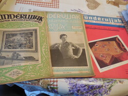 Tündérujjak  3 db .     1932 szept. 19 , 1938 jan . 1931 dec. , 3 x 28 oldal