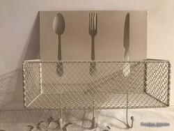 FOGAS  POLCOS - FÉM - 27 x 26 x 10 cm - RETRO - HIBÁTLAN