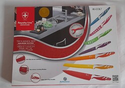 Új Royalty Line 7+1 részes szines késkészlet -Bontatlan