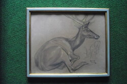 " Szarvasok "-  Grafika 1937 - ből.