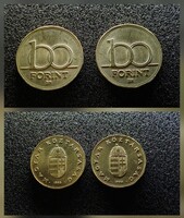 Foralomból 2 db nagyon szép 100 Forint 1993. Az ár a két darabra vonatkozik.