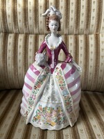 Barokk hölgy cicával