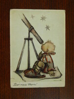 Képeslap - Berta Hummel: Der neue Stern (Az új csillag), 25. INNSBRUCKER MESSE bélyegzéssel