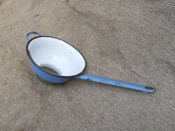 Régi konyhai eszköz zománcozott szűrő