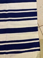 Paraszti kézi szövésű futó – Dunántúl / Felvidék, gyapjú-len, 100 × 49 cm