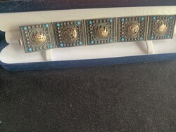 EZÜST-török KARKÖTŐ-800-as finomságú"KETE"kézműves gyűjtői darab az 1930-as évekből