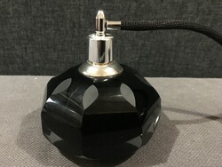 MOSER SÖTÉTLILA HÉT LAPRA CSISZOLT PARFÜM SZÓRÓ !!!  HIBÁTLAN!!!