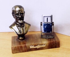 Retro Szobros forgós naptár Kréta szigetéról. Onix talapzaton