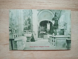 Mária-Besnyői templom belseje 1914 képeslap