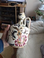 Zsolnay család pecsétes gyönyörű nagy füles kancsó