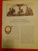 1936.L'illustration francia hetilap KÉPES MELLÉKLET TANULMÁNY királyi testőrség A/3 SZÍNES nyomatok