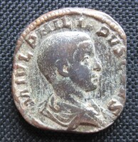 Phillipus II Sestertius Mars lándzsával 18,94 gr/26 mm