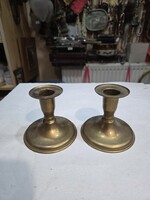 2db réz gyertyatartó