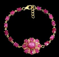 Valodi Rubin 925 Ezust 14k Sárga Arany Karkötő